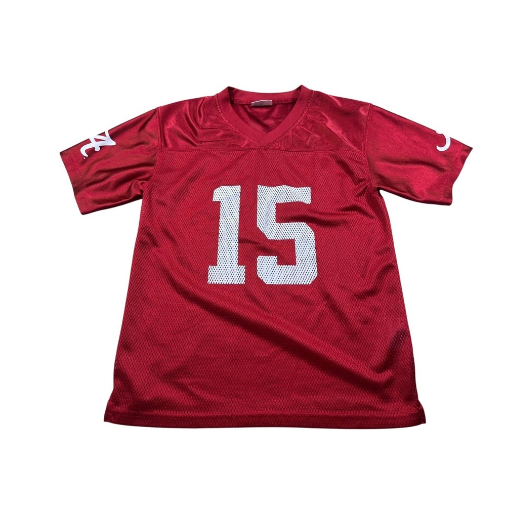 Pro Edge Alabama Crimson Tide #15 Youth Large Football Jersey Red Mesh Roll Tide
